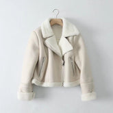 New Faux Leather Double Sided Coat